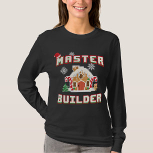 Camiseta Master Builder Gingerbread House Construcción Decó