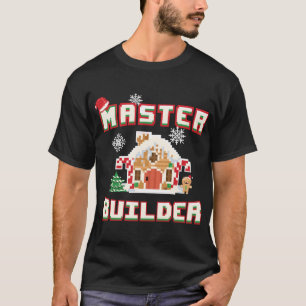 Camiseta Master Builder Gingerbread House Construcción Decó
