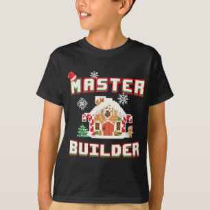 Camiseta Master Builder Gingerbread House Construcción Decó