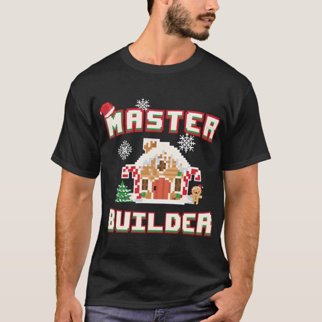 Camiseta Master Builder Gingerbread House Construcción Decó (Anverso)