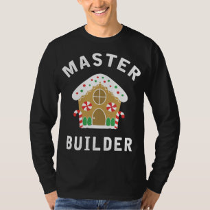 Camiseta Master Builder Gingerbread House Funny Navidades B