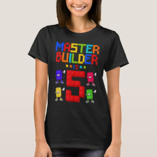 Camiseta Master Builder tiene 5 años de antigüedad 5º cumpl