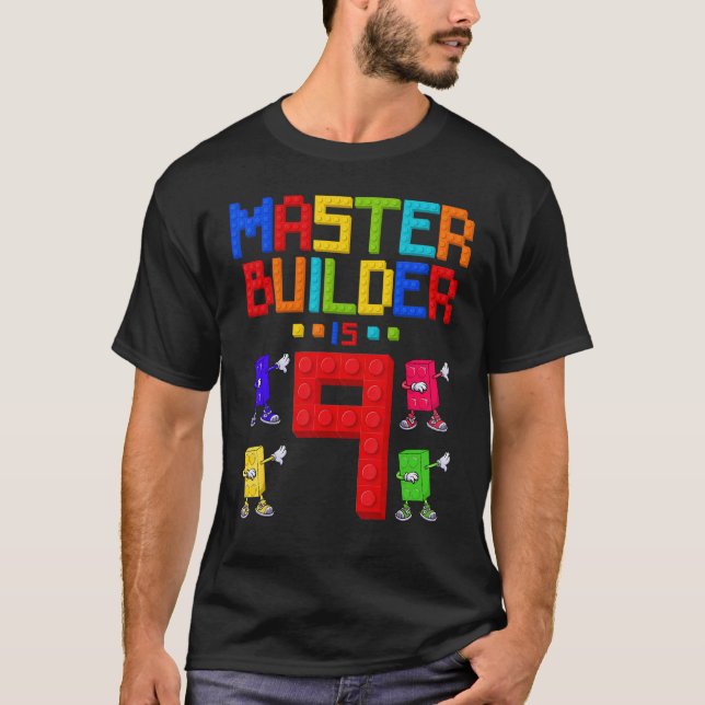 Camiseta Master Builder tiene 9 años y 9 años (Anverso)