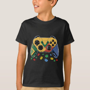 Camiseta Master Builder Video Game Block Brick Building Kid