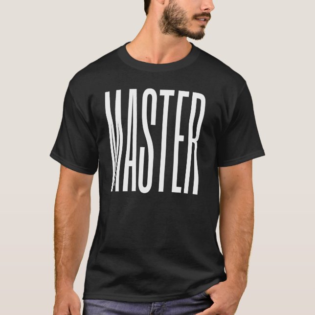 Camiseta Master cool moderno moda simple ellegante mínimo (Anverso)