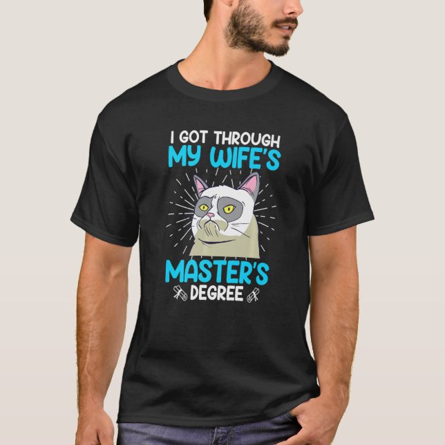 Camiseta Master degree of my wife survived Master 2023 (Anverso)