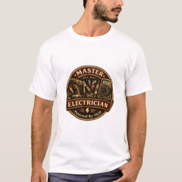 Camiseta Master Electrician EST 1947 Vintage Badge T-Shirt