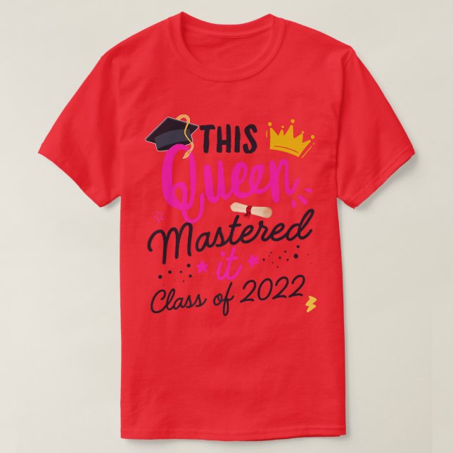 Camiseta Máster en informática de la clase de graduación re (Diseño del anverso)