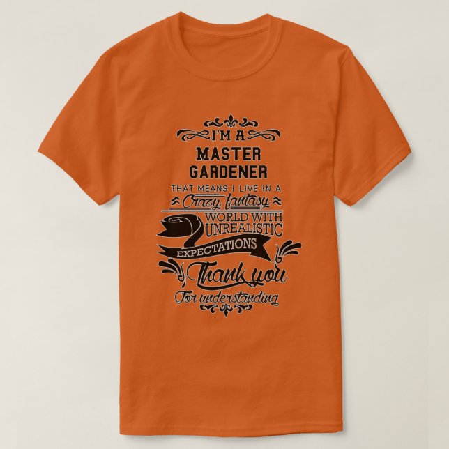 Camiseta Master Gardener Birthday Christmas GiftPresent 1 (Diseño del anverso)