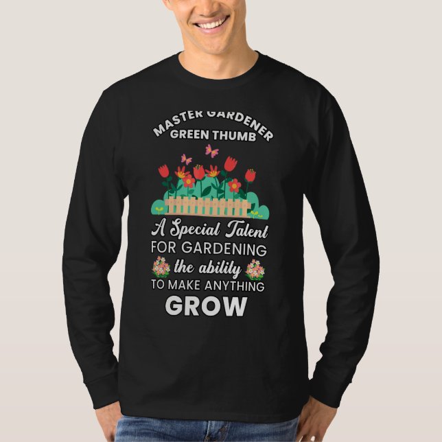 Camiseta Master Gardener Green Thumb Talento especial Garde (Anverso)