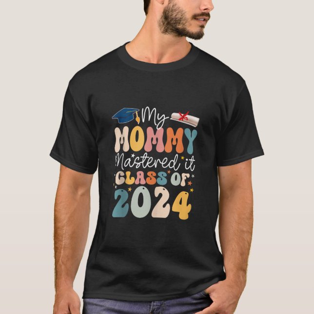 Camiseta Máster Graduación Mi mami dominó clase de Ti de 2 (Anverso)
