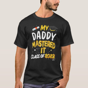 Camiseta Máster Graduación Mi papá dominó la clase de infor
