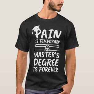 Camiseta Máster Graduación Regalo Shirt Master Degree Reg