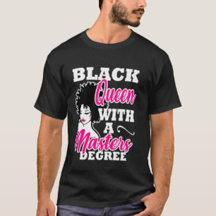 Camiseta Máster Graduado Reina Negra Ame Africano