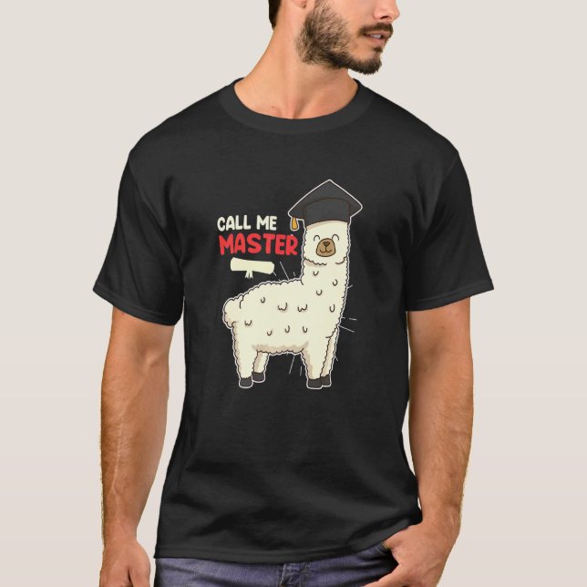 Camiseta Master Graduation 2022 Llámame Master 2 (Anverso)