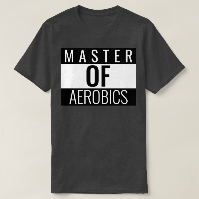 Camiseta Master of Aerobics (Diseño del anverso)