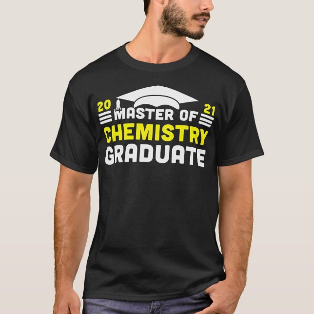 Camiseta Master of Chemistry Graduate 2021 Degree Universit (Anverso)