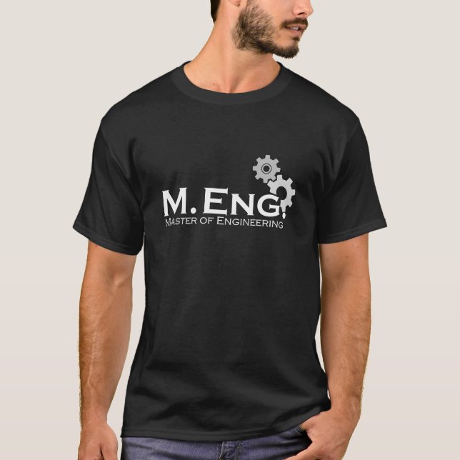 Camiseta Master of Engineering Ingenieur M.Eng. Abschluss A (Anverso)