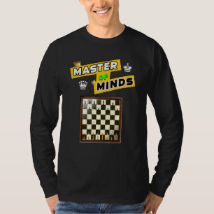 Camiseta Master Of Minds Chessboard And Pieces Strategy Sp