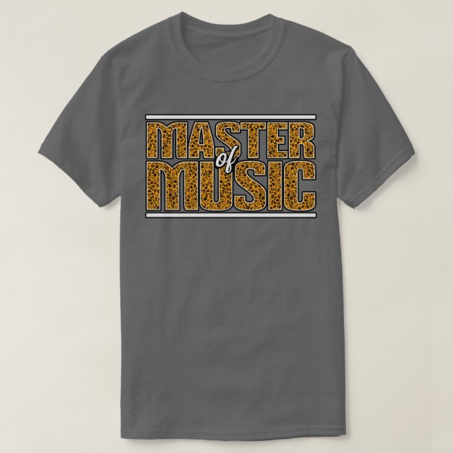 Camiseta Master of Music (Diseño del anverso)