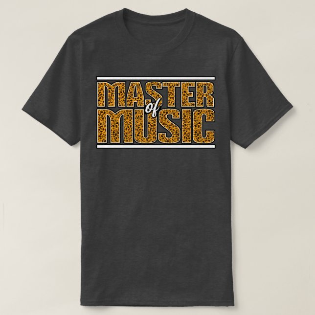 Camiseta Master of Music (Diseño del anverso)