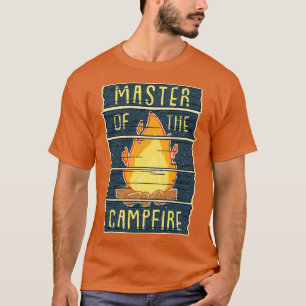 Camiseta Master of the Campfire Funny Vintage Camping Gift