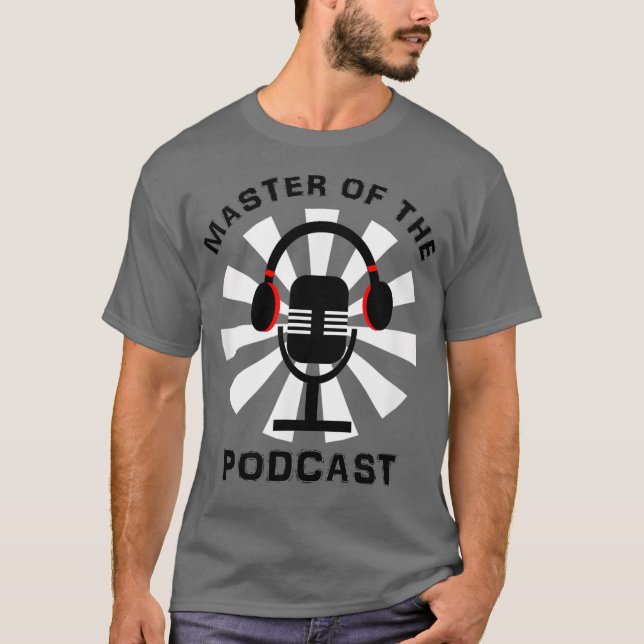 Camiseta Master Of The Podcast Mic Graphic (Anverso)