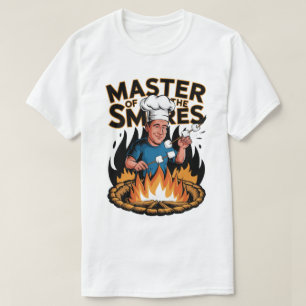 Camiseta Master of the S’mores Campfire Cooking Design