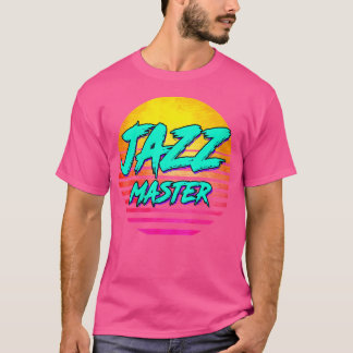 Camiseta Máster retro de jazz femenino en los años 80