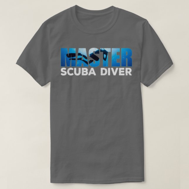 Camiseta Master Scuba Diver Para Adictos Al Buceo (Diseño del anverso)