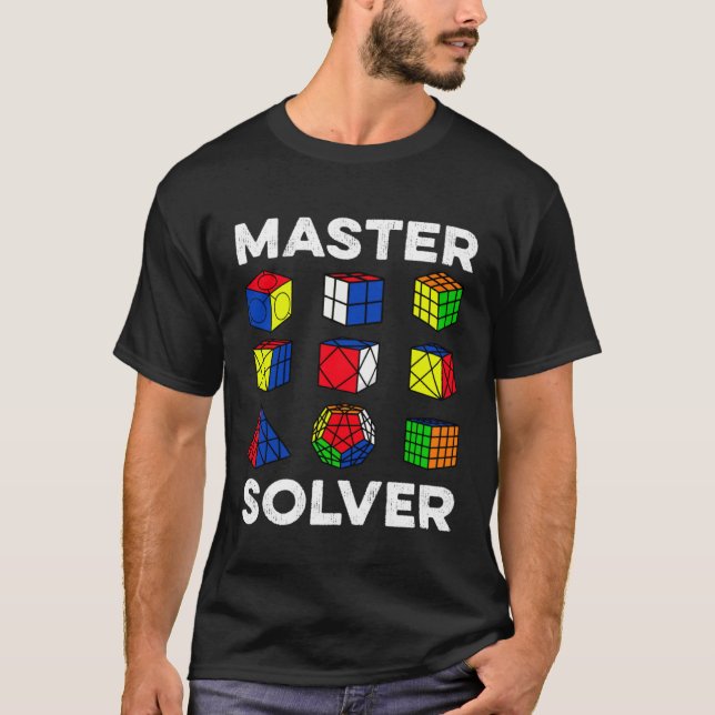Camiseta Master Solver  Speedcubing Speedsolving Cuber (Anverso)