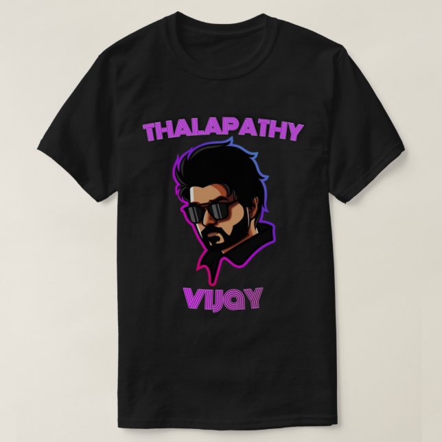 Camiseta master thalapathy vijay ilustracion Tri-mezcla (Diseño del anverso)