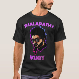 Camiseta master thalapathy vijay ilustracion Tri-mezcla