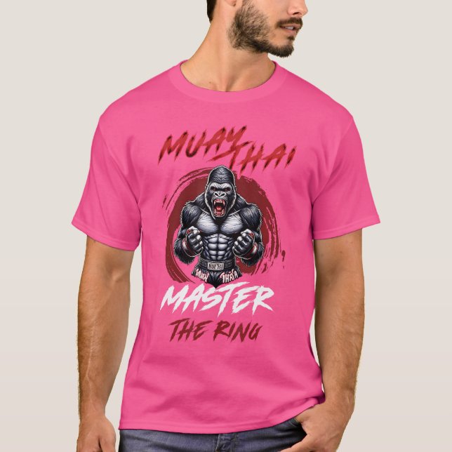 Camiseta Master The Ring Kickboxing Y Muay Thai Angry Gor (Anverso)