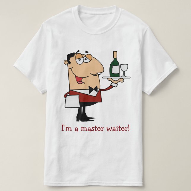 Camiseta Master Waiter (Diseño del anverso)