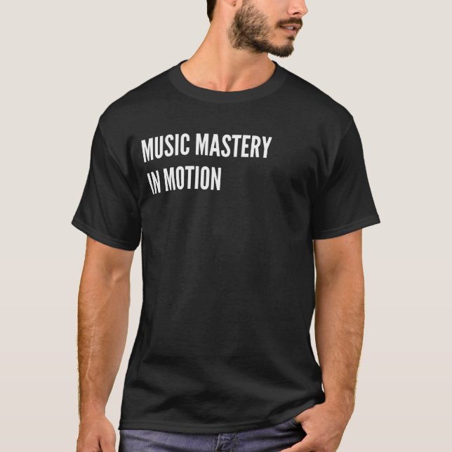 Camiseta Masterio de música en movimiento DJ de EDM (Anverso)