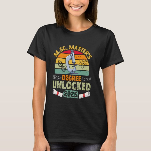 Camiseta Master's Degree M SC MASTERS DEGREE UNLOCKED 2025 (Anverso)