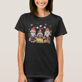 Camiseta Masticar gnomos tres gnomos de tejido Regalo de Na