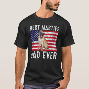 Camiseta Mastiff Dad Ee.Uu. Bandera Estadounidense Mastiff 