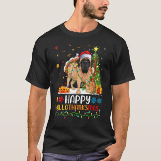 Camiseta Mastiff Dog Happy Mastiff Hellothanksmas