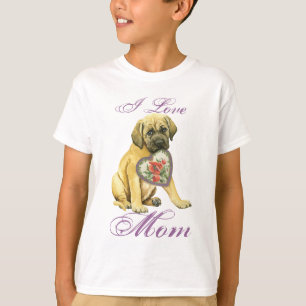 Camiseta Mastiff Hearts Mom