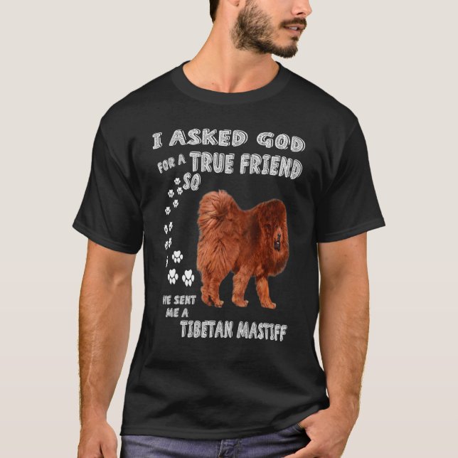 Camiseta Mastiff Lion Dog Mom, Mastiff Dad Art, Mamáes tibe (Anverso)