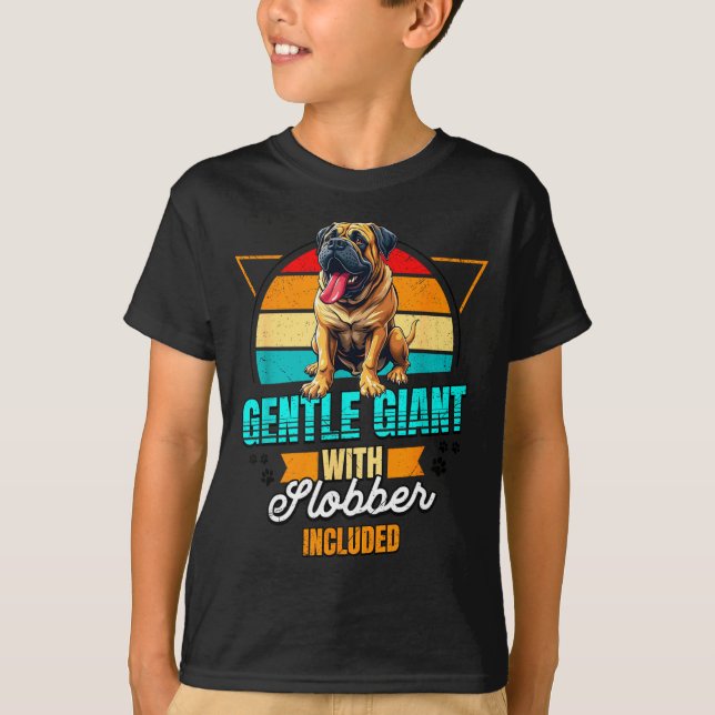 Camiseta Mastiff Lover Funny Mastiff Dog Retro  (Anverso)