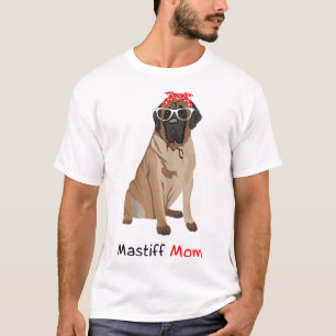 Camiseta Mastiff Mamá Perro Bandana Pet Lover Regalo Mujere