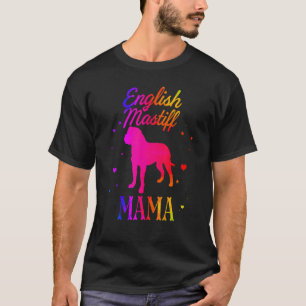 Camiseta Mastiff Mama Vintage Water Dog Mom