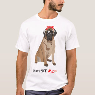 Camiseta Mastiff Mom Dog Bandana Pet Lover Gift WoMastiff