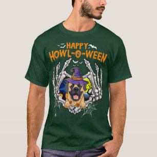 Camiseta Mastiff Skeleton Heart Happy HowlOWeen Costume