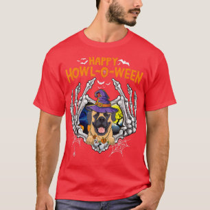 Camiseta Mastiff Skeleton Heart Happy HowlOWeen Costume