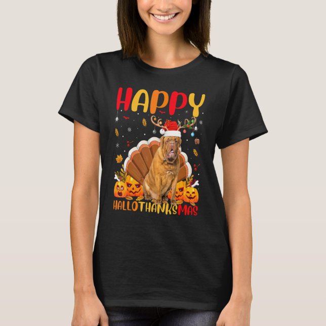 Camiseta Mastín Feliz Mastín Hellothanksmas (Anverso)