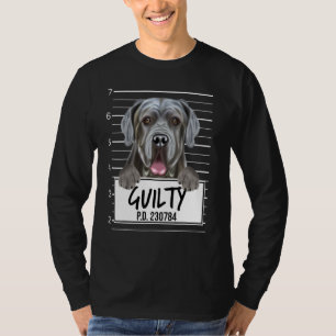 Camiseta Mastín Napolitano Mugshot Perro Culpable